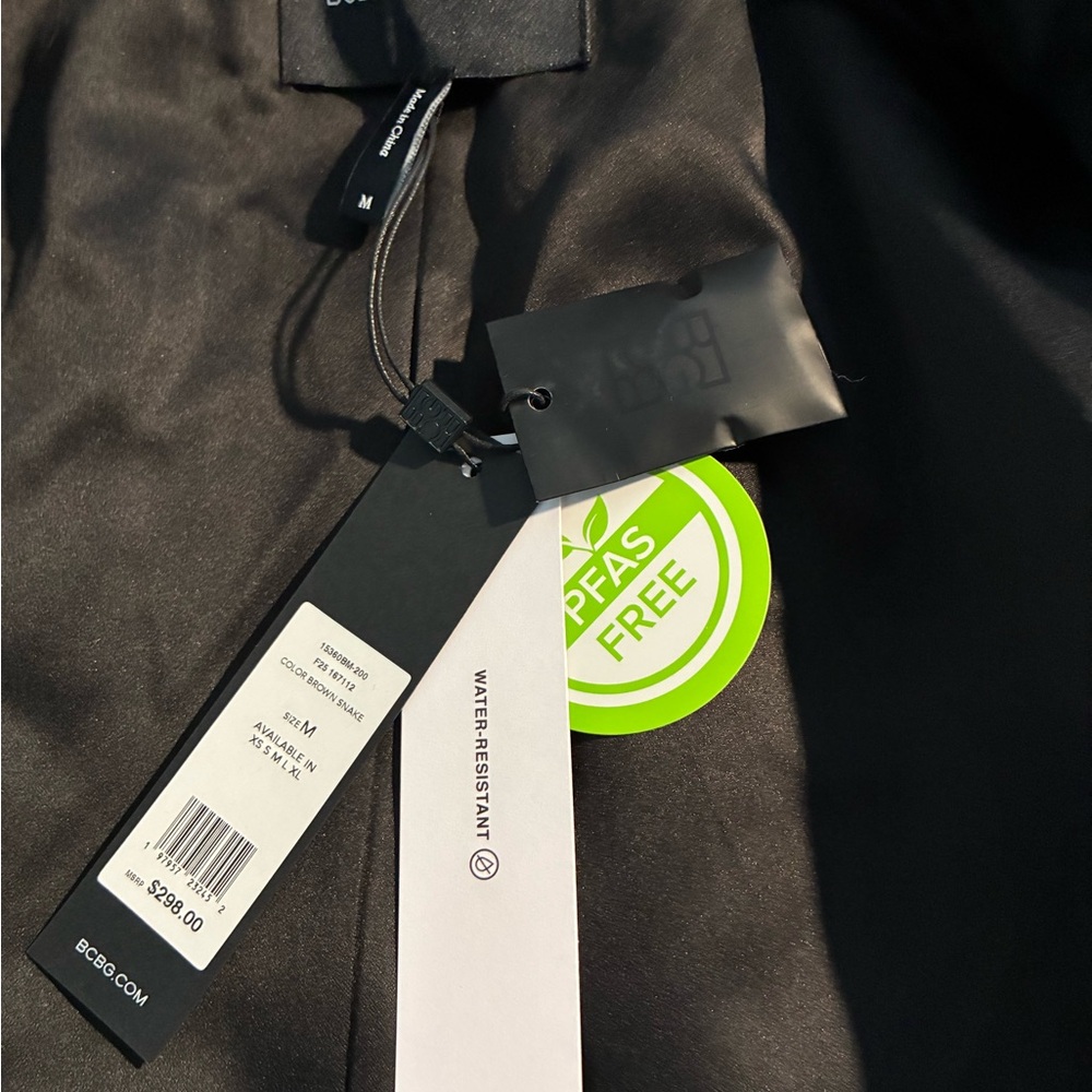 BCBGMaxAzria Brown Snakeskin Patterned Trench Coa… - image 5